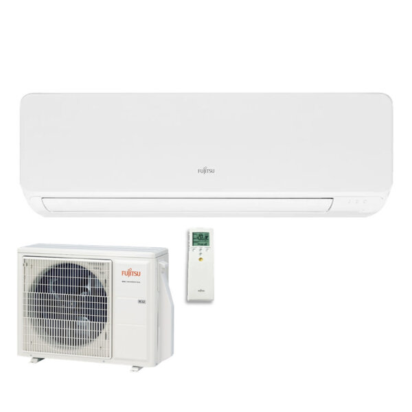 Fujitsu Set ASEH09KGTG + AOEH09KGCG Wandgerät Deluxe 2,5 kW | Raumgröße 25 - 30 m² | R32