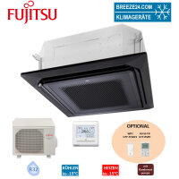 Fujitsu Set AUXG54KRLB + AOEG54KBTB 4-Wege-Deckenkassette...