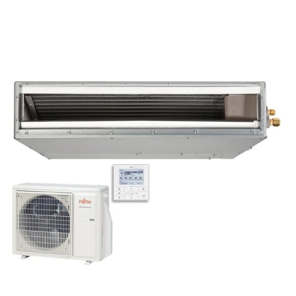 Fujitsu Set Kanalgerät eco Slim 2,5 kW - ARXG 09KLLAP + AOEG 09KBTB R32 Klimaanlage