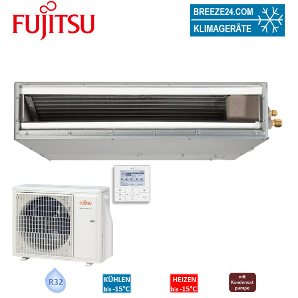 Fujitsu Set Kanalgerät eco Slim 5,2 kW - ARXG 18KLLAP + AOEG 18KBTB R32 Klimaanlage