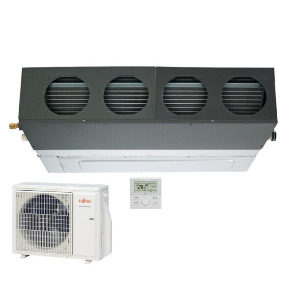 Fujitsu Set Kanalgerät eco Silent 9,5 kW ARXG 36KMLA + AOEG 36KRTA R32 Raumgröße 100 - 110 m² 400V