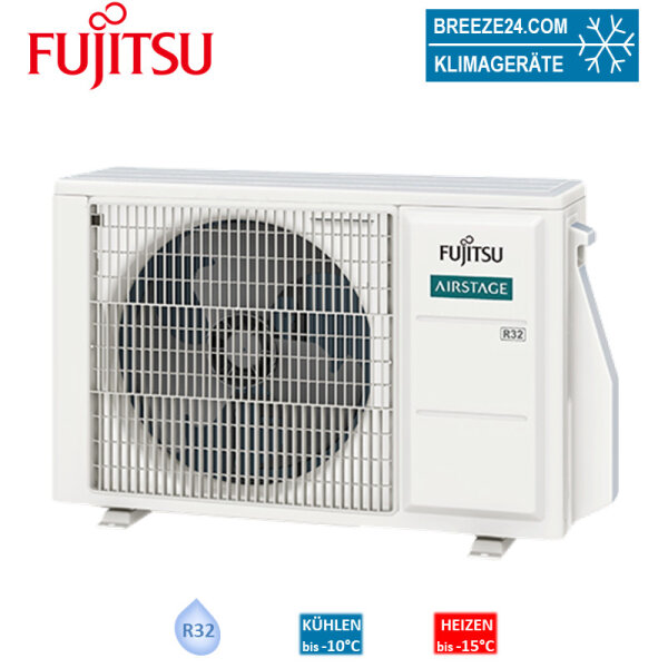 Fujitsu AOEG14KBCA2 4,0 kW Multi-Split Außengerät für 2 Innengeräte | R32