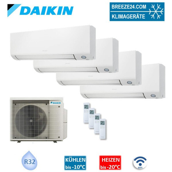 Daikin Set 4 Wandgeräte Perfera WiFi 3x FTXM35A + FTXM50A + 5MXM90A2V1B(9/8) 35 | 35 | 35 | 50 |  m²