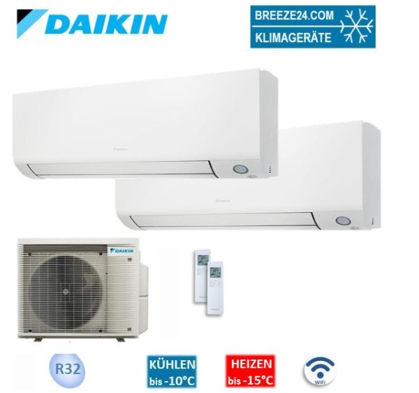 Daikin Set 2 Wandgeräte Perfera WiFi  FTXM20A + FTXM20A + 2MXM40A2V1B9  | 20 | 20 |  m²