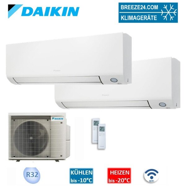 Daikin Set 2 Wandgeräte Perfera WiFi  FTXM20A + FTXM25A +2MXM40A2V1B9   | 20 | 25 |  m²