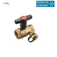 COSMO ORB Rotguss-Kugelhahn 1" mit Innengewinde und...