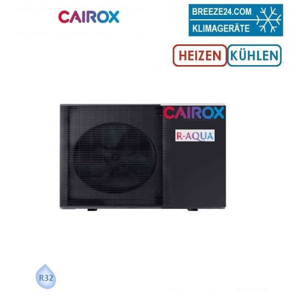 Cairox R-AQUA Wärmepumpe fürs Schwimmbad CHPP-13TE1 mit einem Beckenvolumen von 35 - 60 m³ 13,2 kW