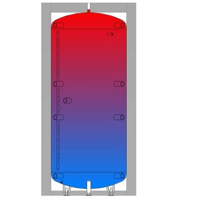 COSMO Pufferspeicher CPS1000 kurz ohne Wärmetauscher ohne Dämmung