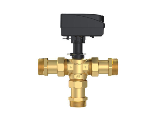 COSMO 3-Wege-Zonenventil G11/4" Kvs 13 inkl. Dämmung -15°C - 120°C