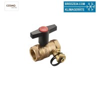 COSMO ORB Rotguss-Kugelhahn 1/2" mit Innengewinde...