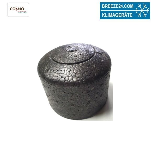 COSMO Stutzendämmkappen schwarz für unbenutzte Speicherstutzen VPE=2 St. #1