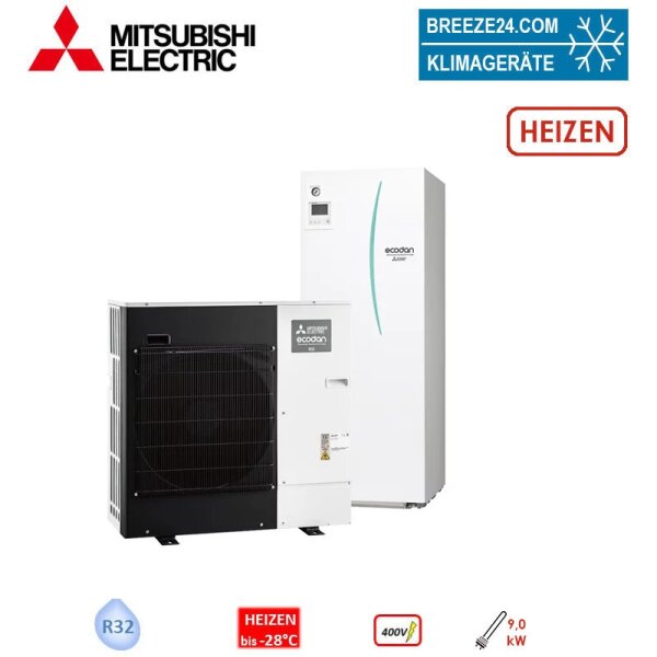 Mitsubishi Electric- WP-Set,10.12  1x PUZ-SHWM80YAA, 1x ERST20F-YM9E, 1x MAC-587IF-E (W)