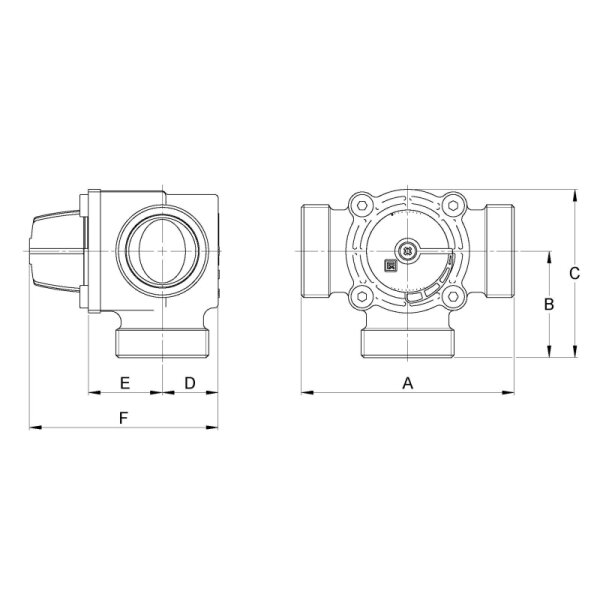 LK 840 3-Wege Mischer G 1 1/2 Kvs 16,0