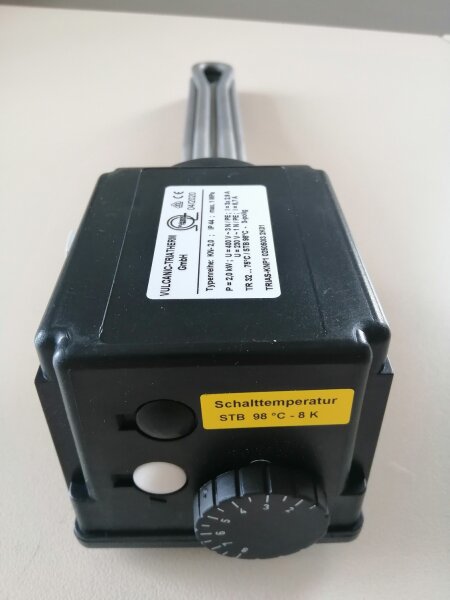 Elektro-Heizstab Triatherm 7.5 kW 400V Länge 570mm unbeh.:120mm