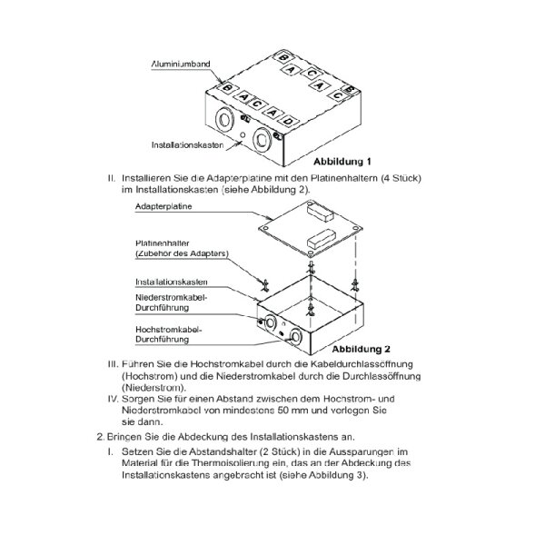 Daikin KRP1 BC101 Installationskasten für Adapterleiterplatte