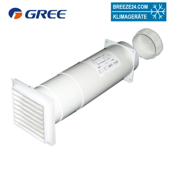 Gree B-2000-2 Wanddurchführung + Verschlussdeckel für mobile Raumklimageräte
