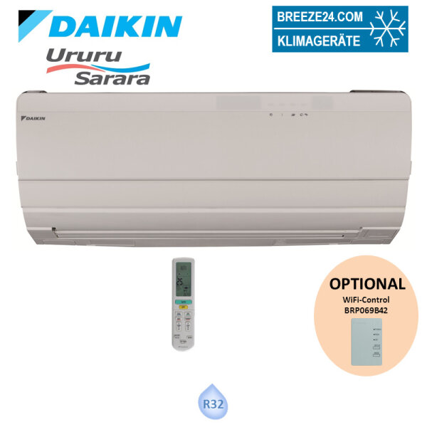 Daikin Wandgerät 2,5 kW Ururu-Sarara Split-Inverter FTXZ25N | Raumgröße 25 - 30 m² | R32