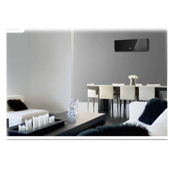 Mitsubishi Electric Wandgerät Premium WiFi MSZ-EF18VGKB 1,8kW Schwarz | Raumgröße 20 m² | Multisplit