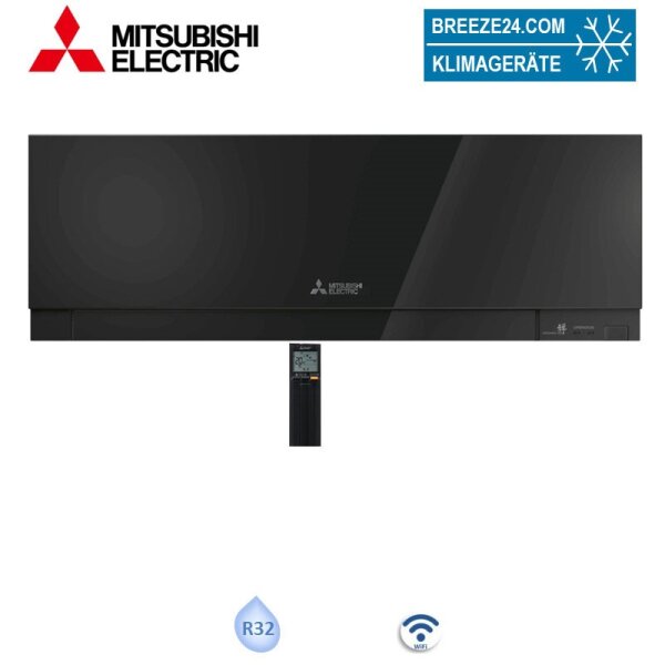 Mitsubishi Electric Wandgerät Premium WiFi MSZ-EF50VGKB 5,0 kW Schwarz | Raumgröße 50 - 55 m² | R32