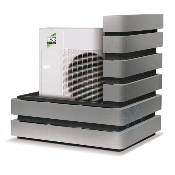 Remko Schallschutzhaube SWK4.1 WKF 80 (schwarz) für Wärmepumpen und Klimageräte