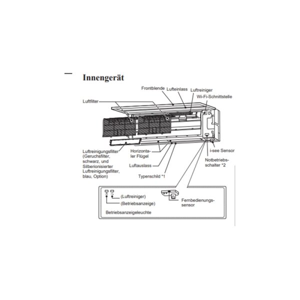 Mitsubishi Electric Wandgerät Diamond WiFi 6,1 kW - MSZ-LN60VG2R | Raumgröße 60 - 65 m² | Monosplit