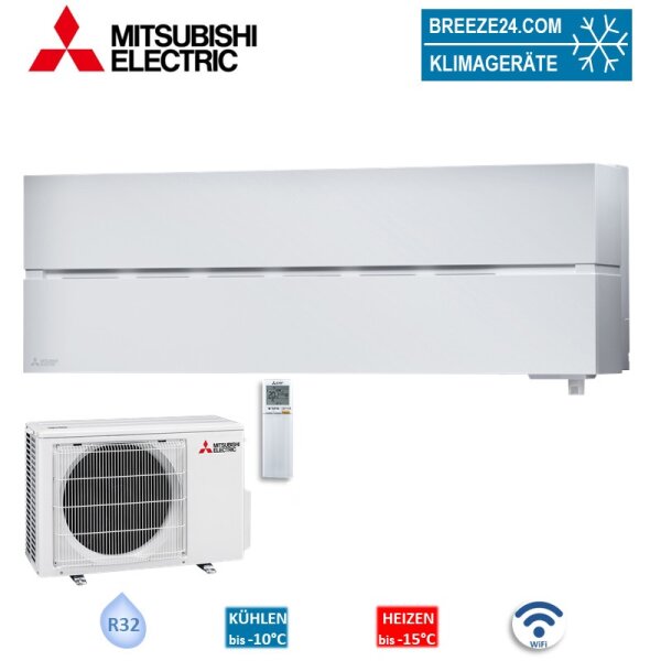 Mitsubishi Electric Set Wandgerät Diamond WiFi 3,5 kW - MSZ-LN35VG2W + MUZ-LN35VG2 35 - 40 m² | R32
