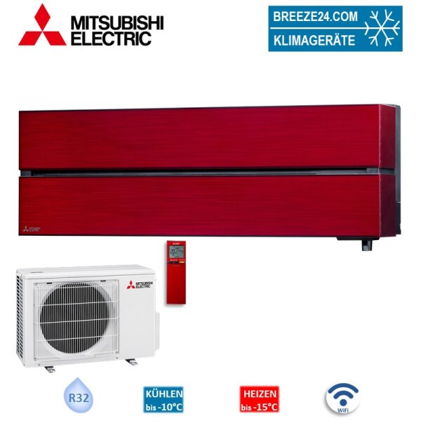 Mitsubishi Electric Set Wandgerät Diamond WiFi 5,0 kW - MSZ-LN50VG2R + MUZ-LN50VG2 50 - 55 m² | R32