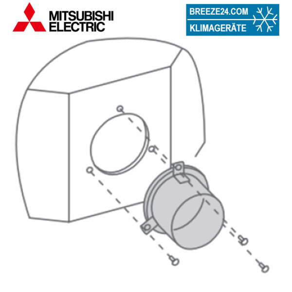 Mitsubishi Electric PAC-SF280F-E runder Kanalanschluß für PCA-RP HA