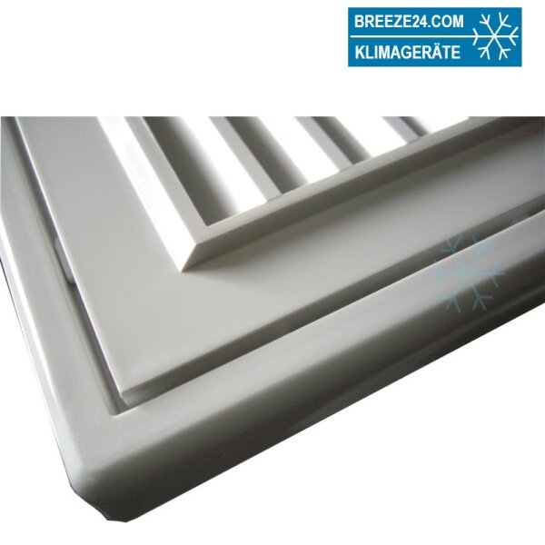 Lüftungsgitter Kunststoff weiß MV mit Flansch DN 100 bis 200 mm