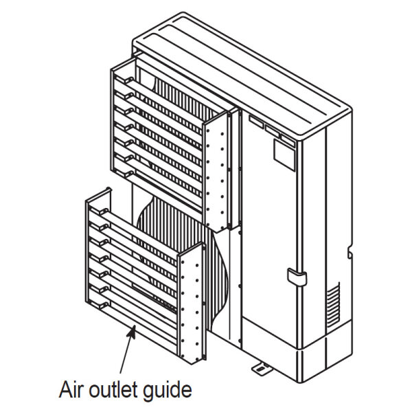 PAC-SH96SG-E Luftleitblech für Mitsubishi-Electric Außengeräte der PUHZ/PUZ-Reihe
