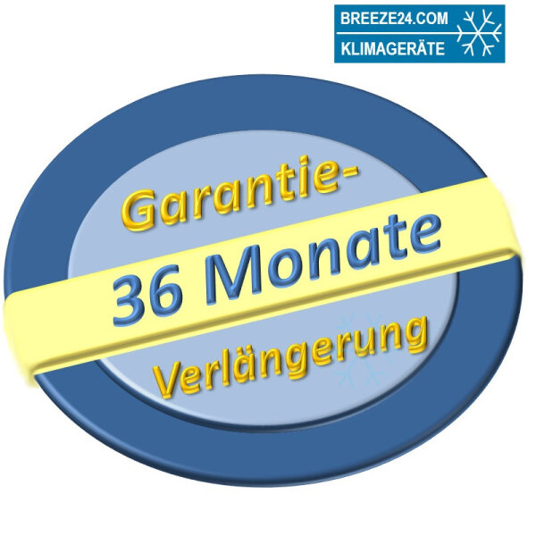 Garantieverlängerung für Klimaanlage Sets bis 7,5 kW von 24 auf 60 Monate