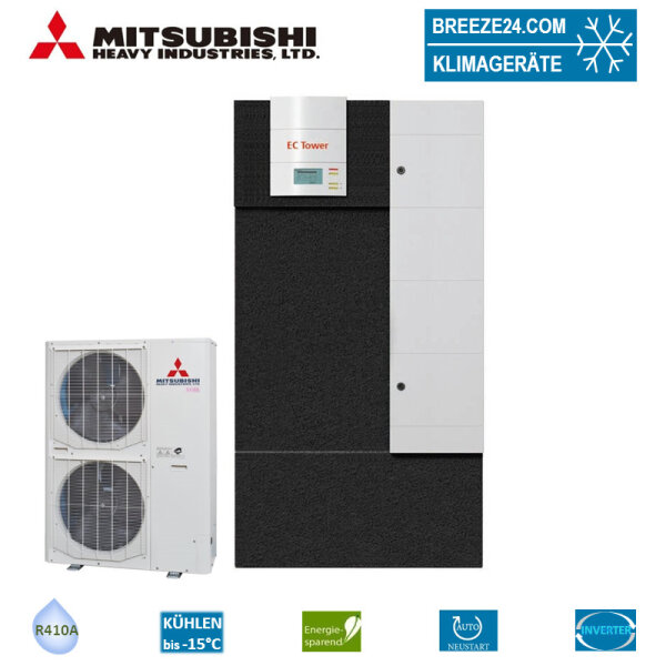 Mitsubishi Heavy Set Tower 19,0 kW - ECD181 + FDC200VSA | Raumgröße 190 - 200 m² | R410A | 400 Volt