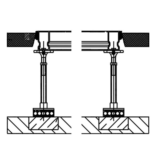 Doppelbodensockel 500 mm für ECD 91/181/251/502 Tower