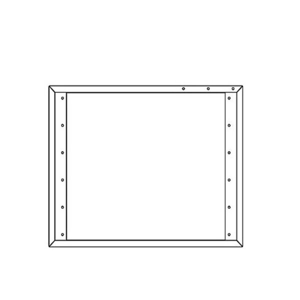 Adapterblech für Segeltuchstutzen oder Kanalanschluss für EC Tower
