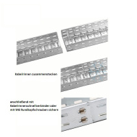 Metallkabelrinne 60 x 100 x 2000 mm verzinkt (mit/ohne...